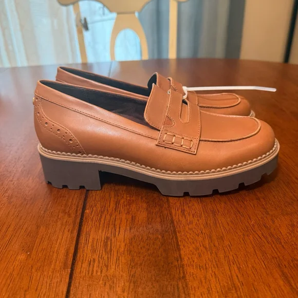 Vionic Tan Leather Loafers - Picture 2 of 12
